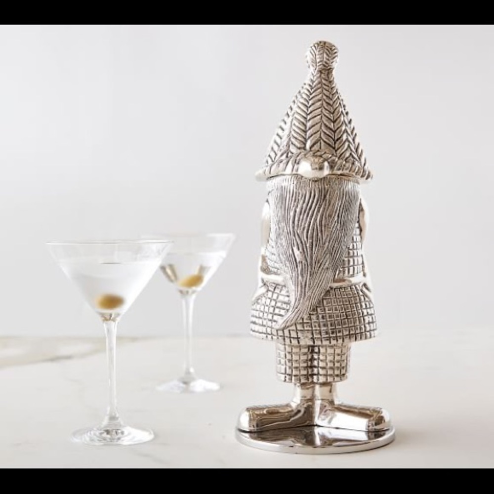 Pottery Barn Gnome Metal Cocktail Shaker 🍸🍹 - Picture 13 of 15